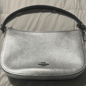 Coach Chic Silver Shoulder Bag